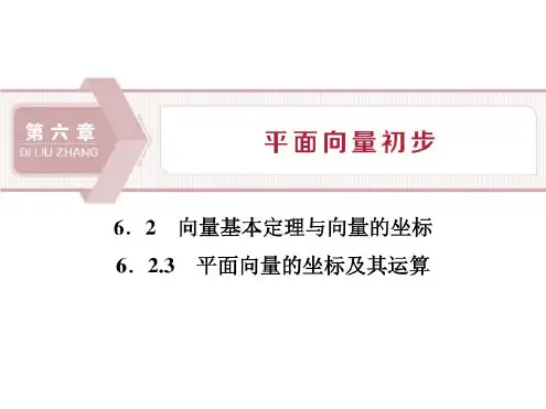 【优质文档】【精品课件】部编人教版高中数学必修二B版_6.2向量基本定理与向量的坐标(5)