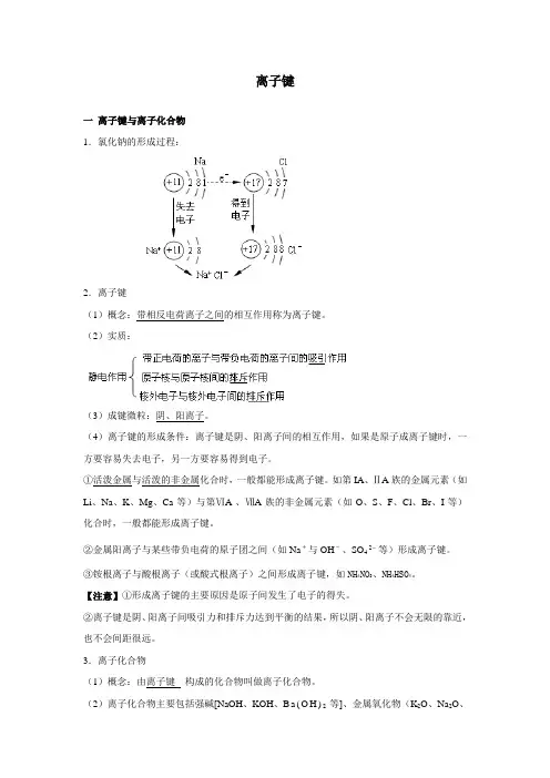 化学键知识点