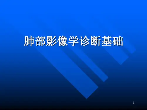 肺部影像学诊断基础精品PPT课件
