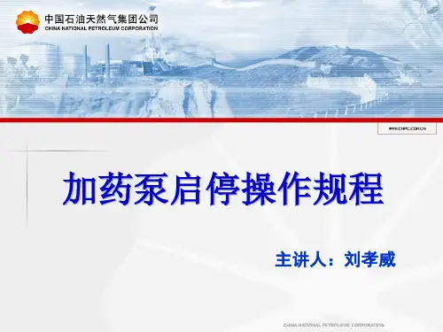 加药泵启停操作规程