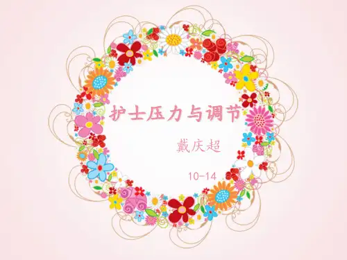 护士压力与调节培训课件