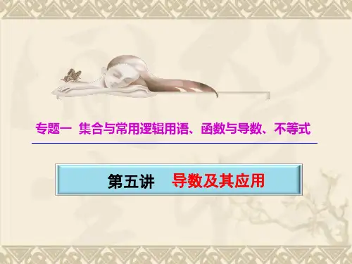 【三维设计】高考数学(文科,人教版)第二轮专题辅导与测试课件专题一   第五讲   导数及其应用