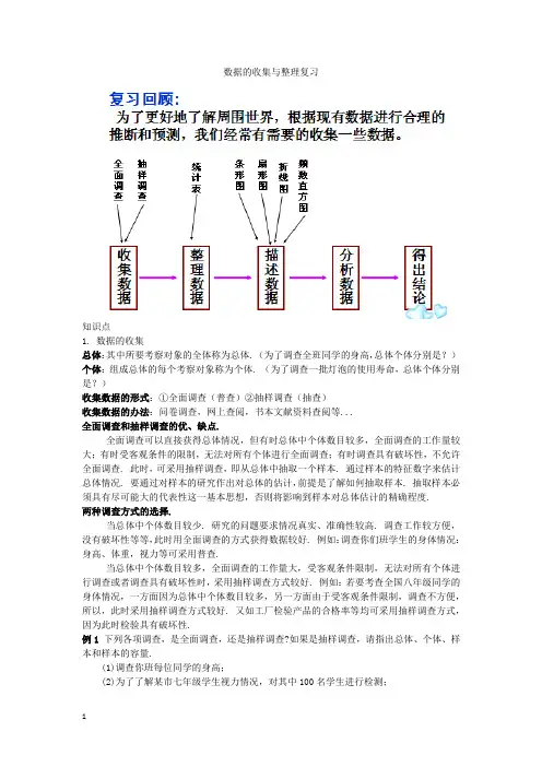 数据的收集与整理复习