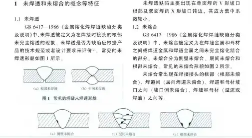 超声波检测焊缝未融合及未焊透的区别