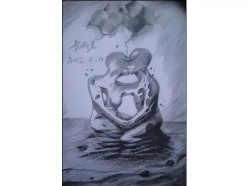 【素描】接吻素描