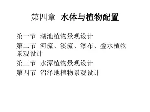 水体与植物配置
