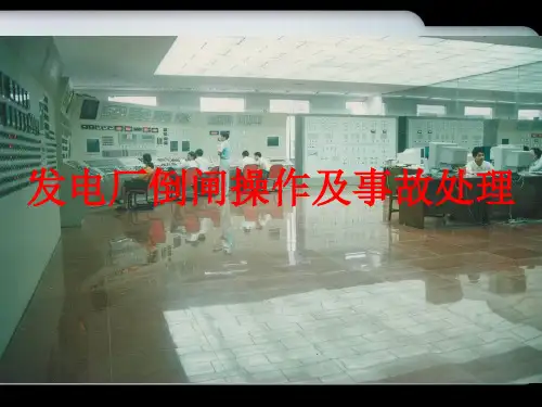 电气运行与控制——发电厂倒闸操作及事故处理