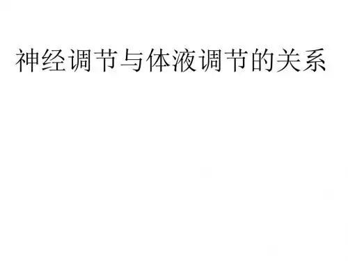 高二生物神经调节与体液调节的关系3