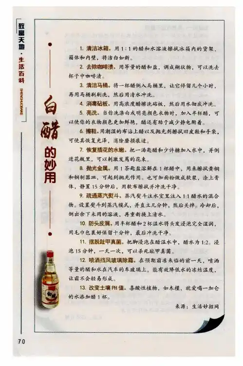 白醋的妙用