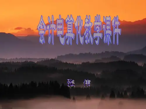 会计电算化教学课件