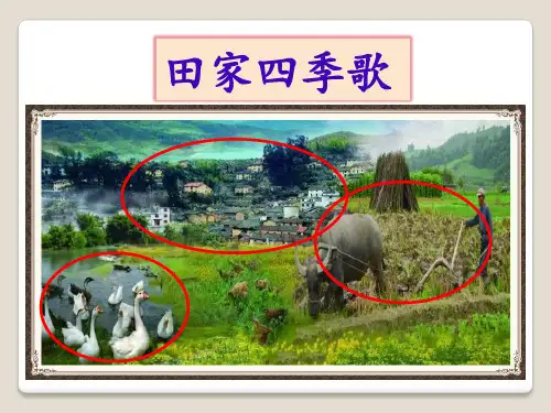 部编版语文二年级上册《4田家四季歌》课件