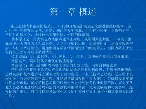 带压密封讲义