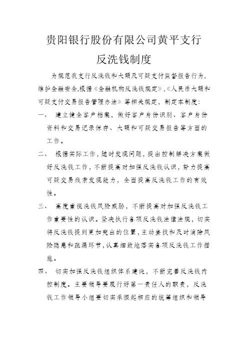 反洗钱方案
