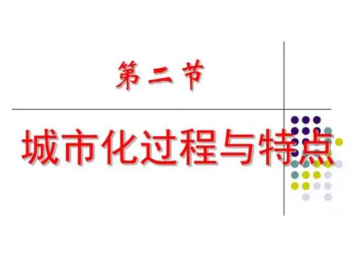 2.2城市化过程与特点