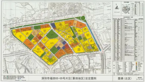 深圳市福田景田地区北区规划(法定图则)