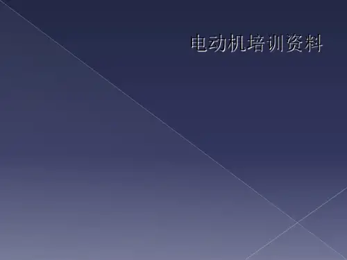 电动机培训资料