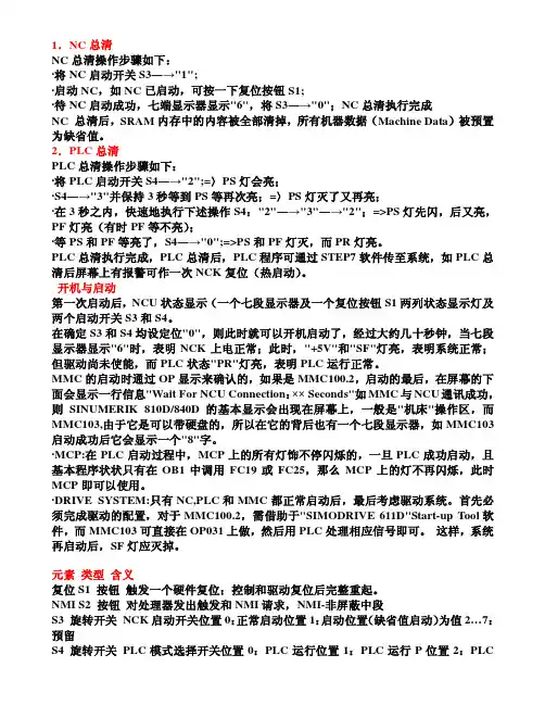 NC总清方法
