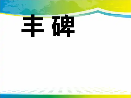 《丰碑》ppt【完美版课件】