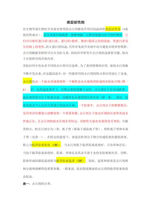 表面活性剂