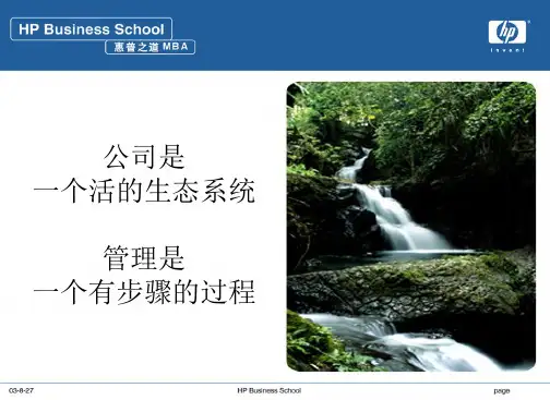 惠普管理流程