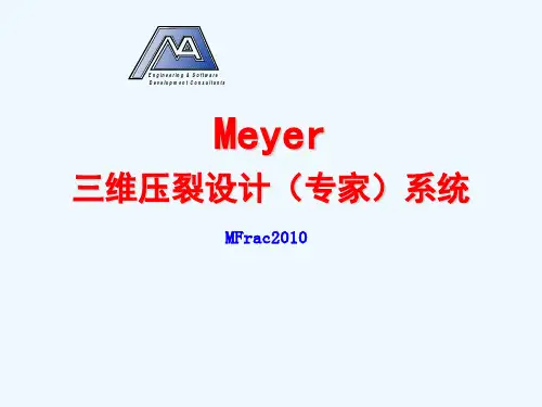 Meyer三维压裂软件介绍