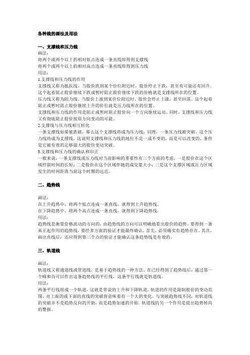 各种线的画法及用法