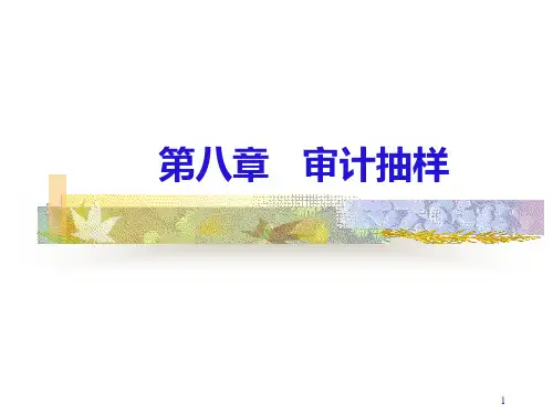 审计抽样案例