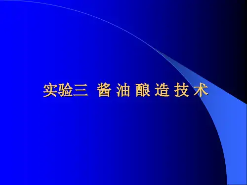 酱油酿造