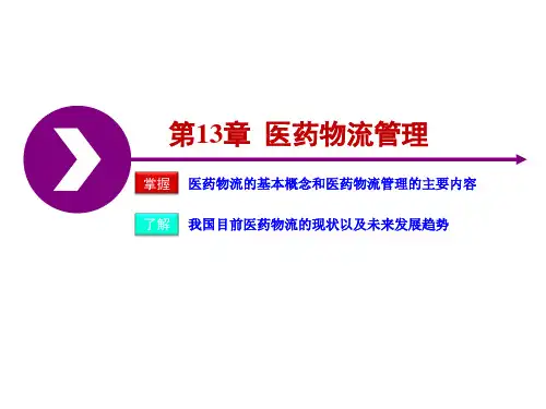 第13章 医药物流管理要点