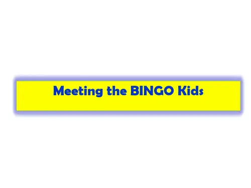六年级上册英语课件 Unit 1 Meeting the BINGO Kids 外研社PPT