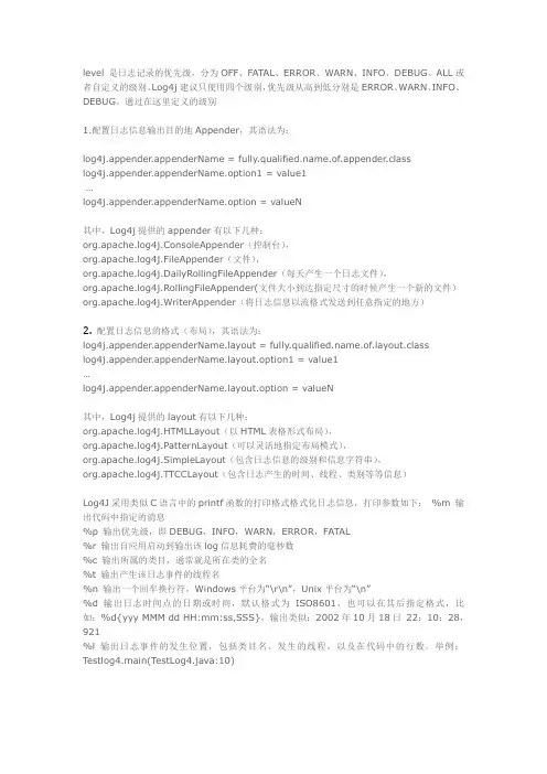 log4j配置