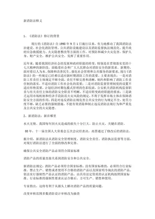 新消防法释义