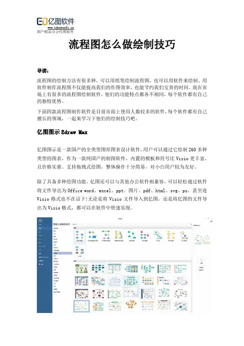 流程图怎么做绘制技巧
