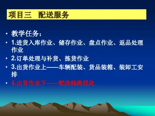 配送路线优化