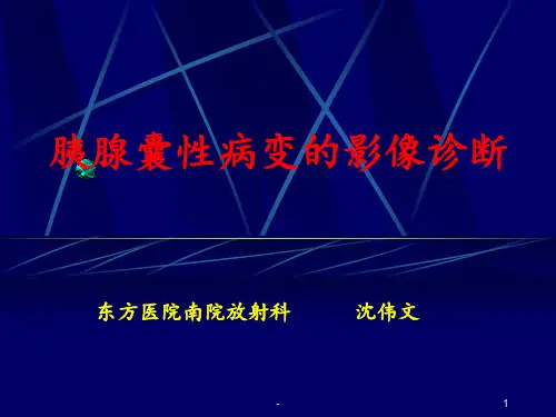 胰腺囊性病变的诊断ppt课件