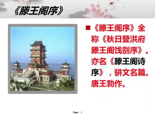 滕王阁序文言知识归纳