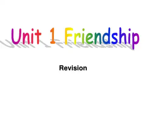 Book1Unit1Revision