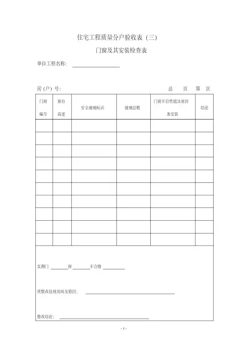 门窗及其安装检查表.pdf