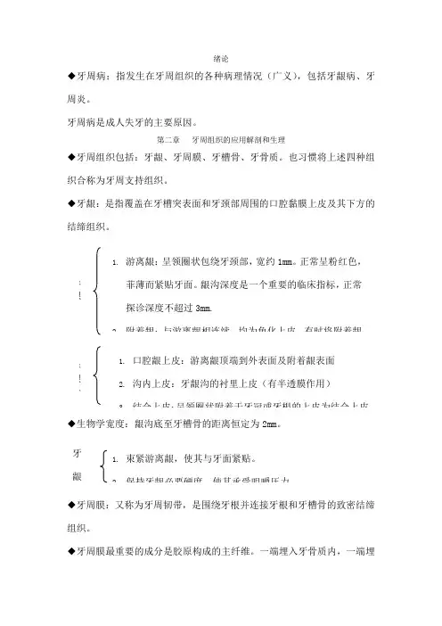 牙周病学重点 2