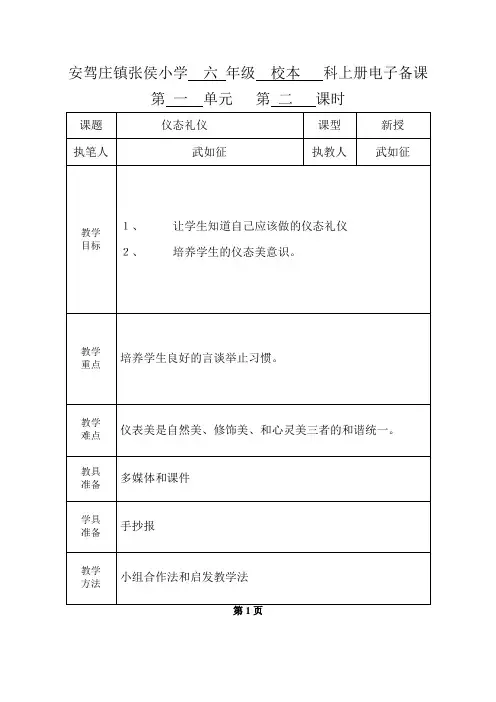 仪态礼仪 2