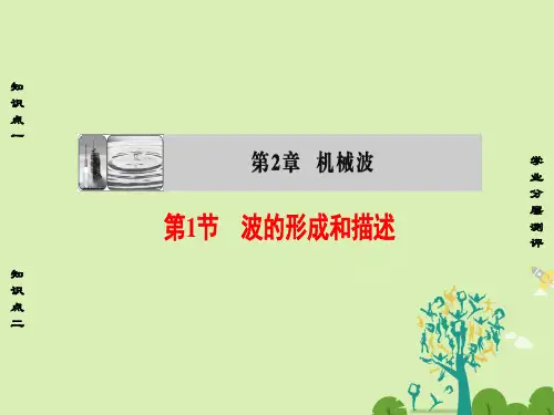 高中物理第2章机械波第1节波的形成和描述课件鲁科版选修3-4