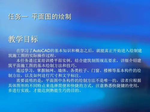 建筑CAD绘图-平面图详细讲解绘制