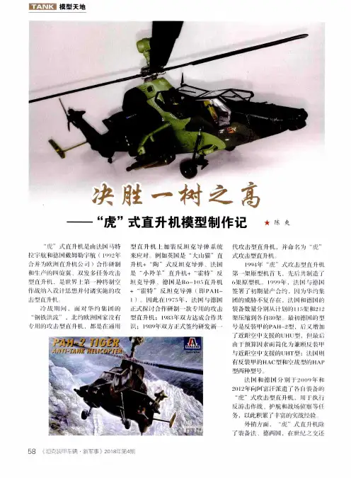 决胜一树之高——“虎”式直升机模型制作记