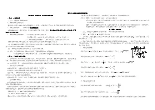 曲线运动知识点详细归纳 2