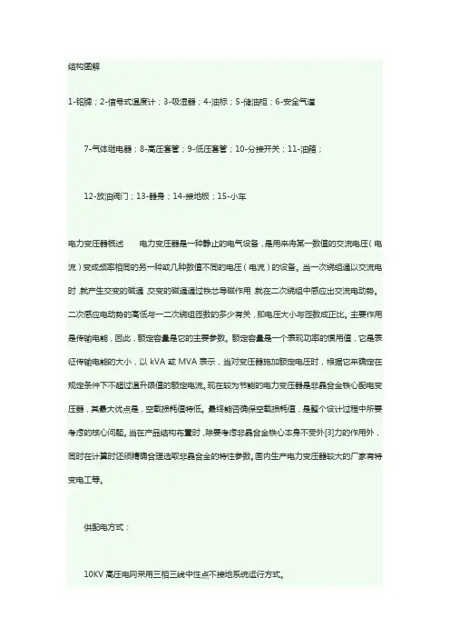 油浸式变压器结构图解 2