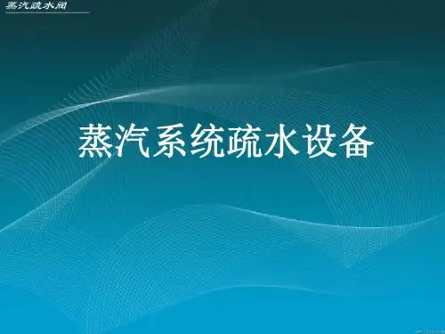 《蒸汽疏水阀》PPT课件