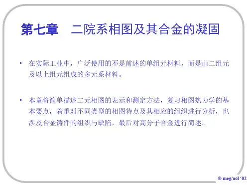 原版7----第七章 二元相图及其合金的凝固