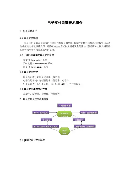 电子支付技术简介