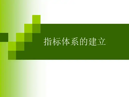 综合评价 指标