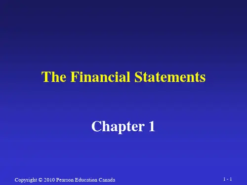 财务会计 第一章the financial statements.ppt